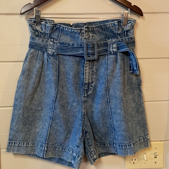 Scotch & Soda Matchy Matchy Paperbag Belted Denim Jean Shorts Size 31. - Picture 4 of 13